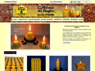 Détails : L'Alchimie des Bougies, bougies naturelles en pure cire d'abeille