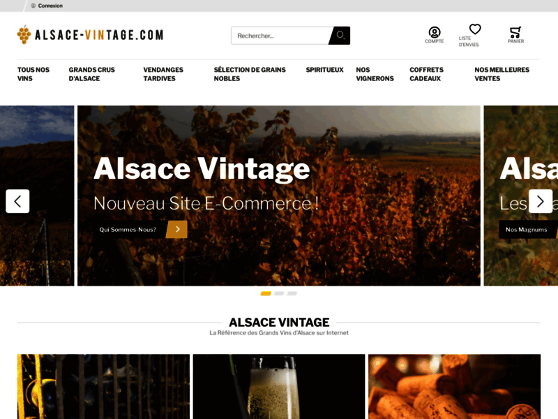 Alsace Vintage, vente de vins d'Alsace