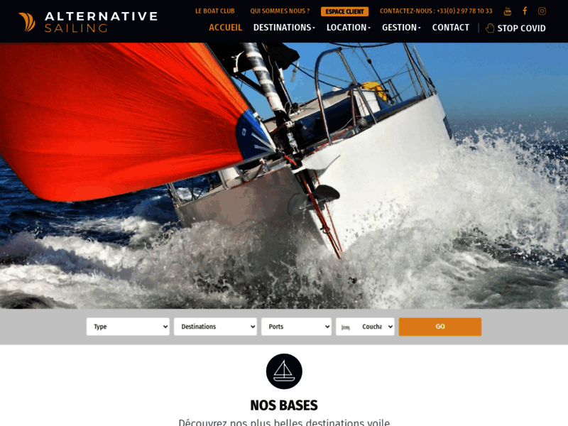Alternative Sailing, loueur de voiliers en Bretagne, en Martinique et Méditerranée