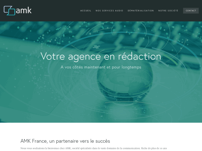 AMK France, transcription et retranscription fichier audio