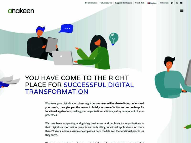 Anakeen, solutions métiers sur-mesure et accompagnement en transformation numérique
