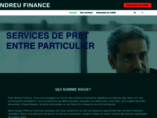 Andreu Finance, service de prêt entre particulier