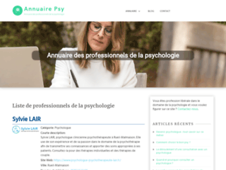 Un site consacré aux professionnels de la psychologie