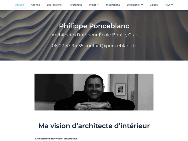 Philippe Ponceblanc, architecte d'intérieur