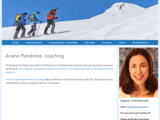 Ariane Mandosse: coaching d’équipe en Suisse