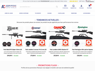 Vente en ligne d'équipements pour le tir: armes, munitions, accessoires