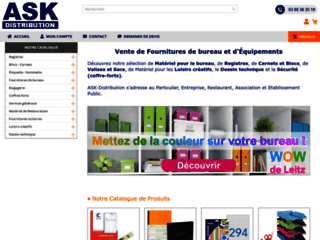 Détails : ASK Distribution : Fournitures de bureau, registres, coffres-forts, blocs, carnets