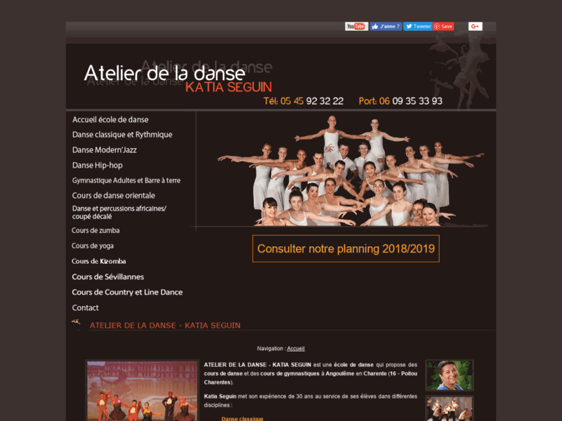 Atelier de la danse Katia Seguin, école de danse