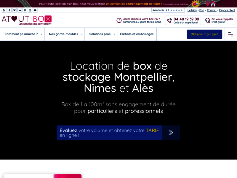 Atout-Box, self stockage à Montpellier