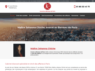 Détails : Me Johanna Chiche, avocat en droit des affaires