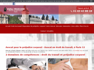 Détails : Avocat en droit du travail à Paris - Maître Didier Maruani