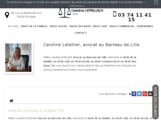 Détails : Me Caroline Letellier, cabinet d'avocats à Roubaix 