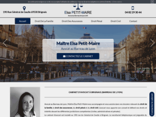 Détails : Me Elsa Petit-Maire, avocate à Brignais au barreau de Lyon