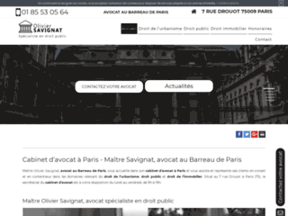 Détails : Me Olivier Savignat, avocat en droit public à Paris