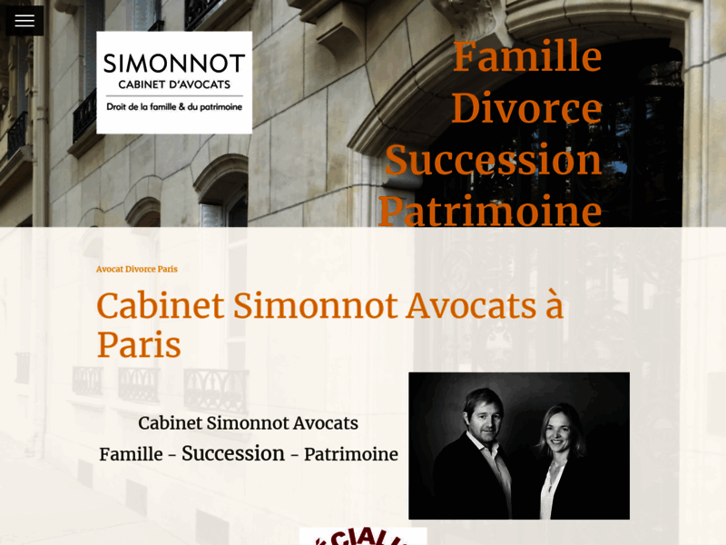 Cabinet Simonnot, avocats famille, succession, patrimoine