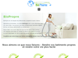 Biopropre, entreprise de nettoyage à Namur en Belgique