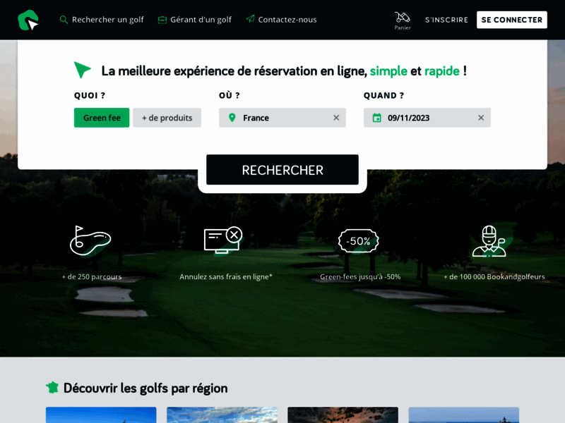 Bookandgolf, votre portail pour les meilleurs green fees en France