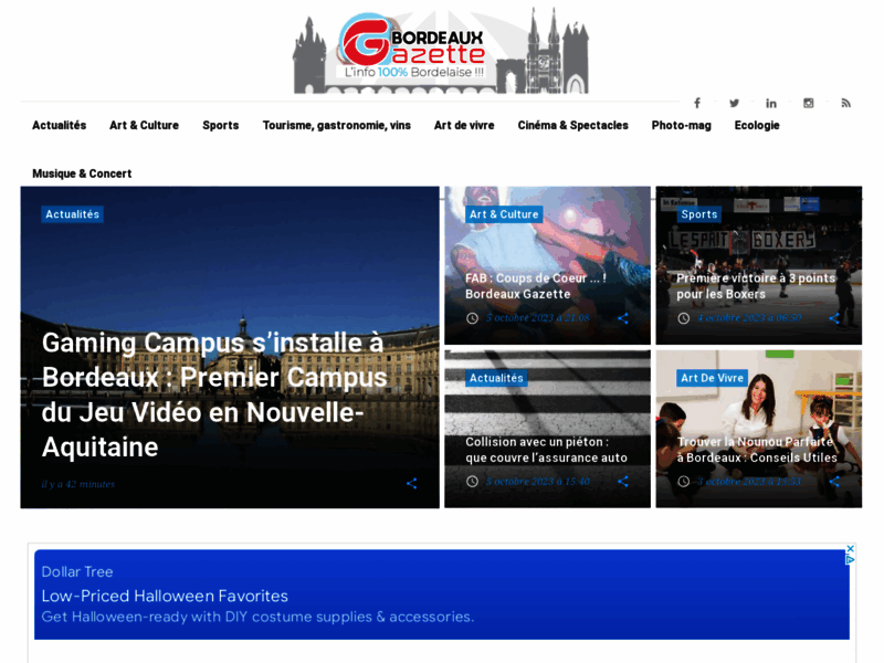 Bordeaux Gazette, journal d'information sur Bordeaux