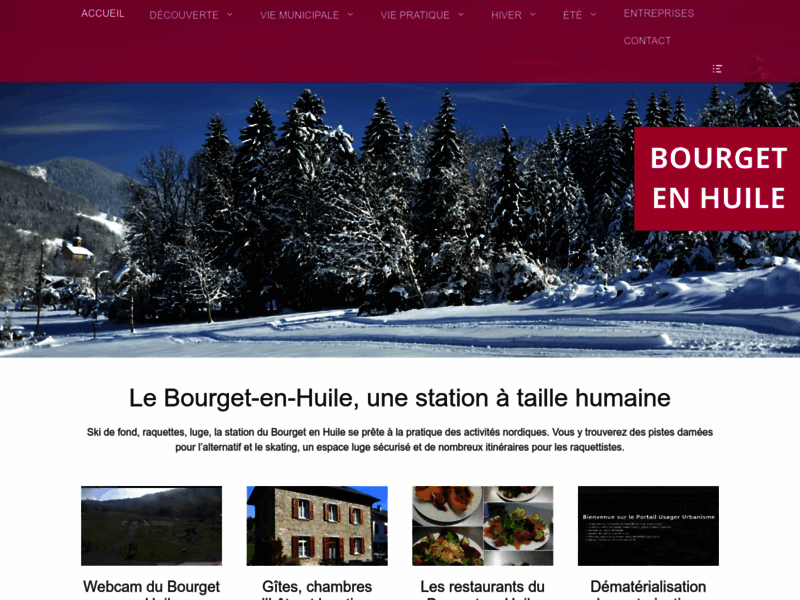 Bourget-en-Huile, site officiel de la commune
