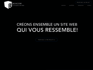 Détails : BoxCom – Site web à Québec