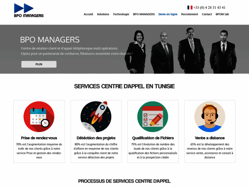 BPO Managers, centre d'appel en Tunisie