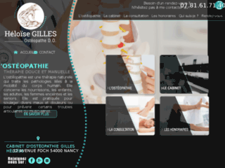 Détails : Heloïse Gilles, ostéopathe à Nancy