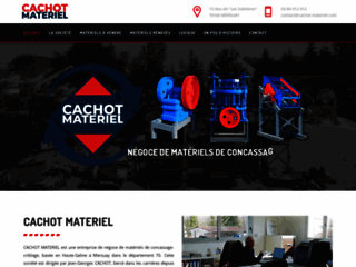 Cachot Matériel, entreprise de négoce de matériels de concassage-criblage