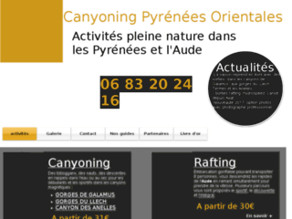 Canyoning Pyrénées Orientales activités de pleines natures 
