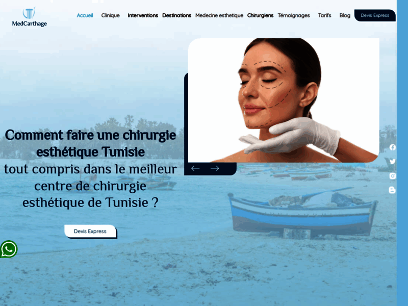 Centre International Cathage Medical, chirurgie esthétique en Tunisie