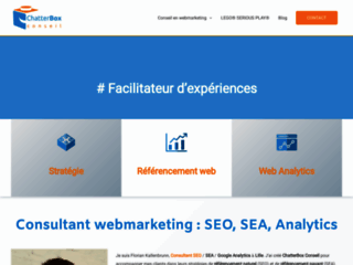 Détails : ChatterBox Conseil - Consultant SEO, SEA, Google Analytics