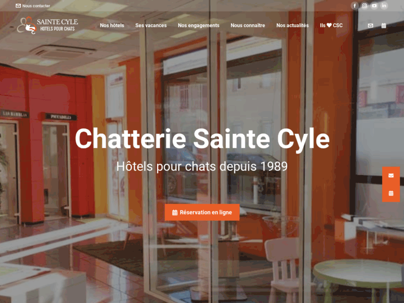 Chatterie Sainte Cyle, hôtels pour chats depuis 1989