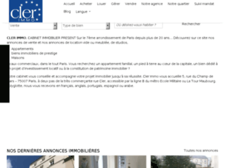 Détails : ClerImmo, agence immobilière sur Paris 7