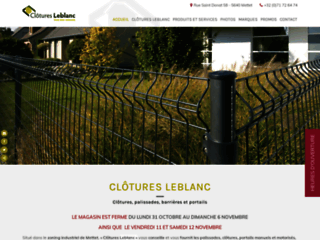 Clôtures Leblanc : clôtures, palissades et portails en Wallonie
