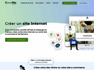 Détails : CmonSite, création de sites internet et de boutiques en ligne