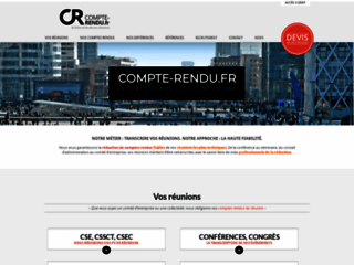 COMPTE-RENDU.fr, agence de compte rendu à Paris