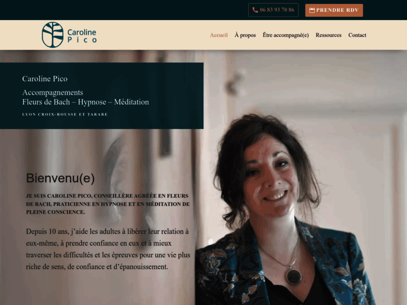 Caroline Pico, conseillère agréée en fleurs de Bach et praticienne en hypnose à Lyon