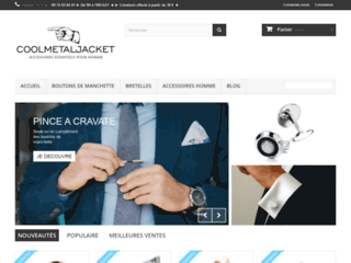 Commercialisation des accessoires pour habillement sur Coolmetaljacket 