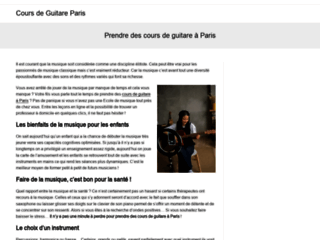 Le blog dédié aux cours de guitare à Paris