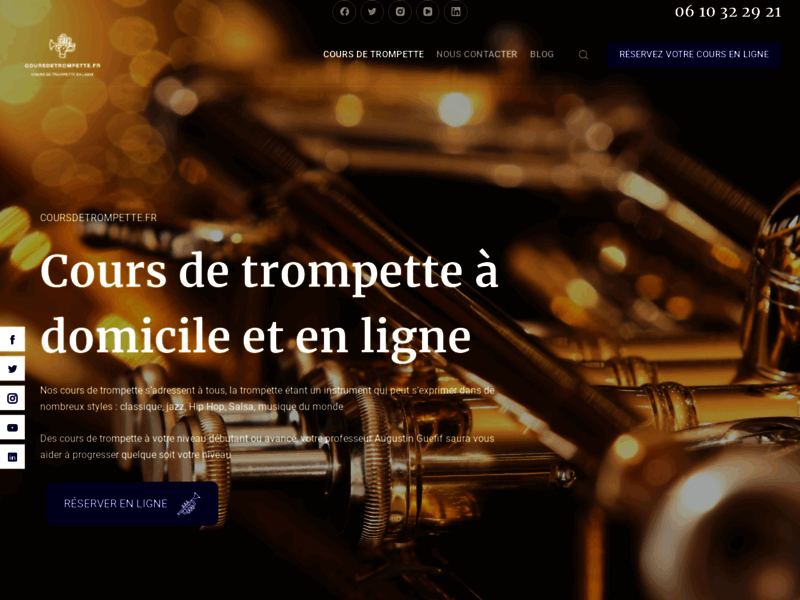 Augustin Guefif, cours de trompette en ligne