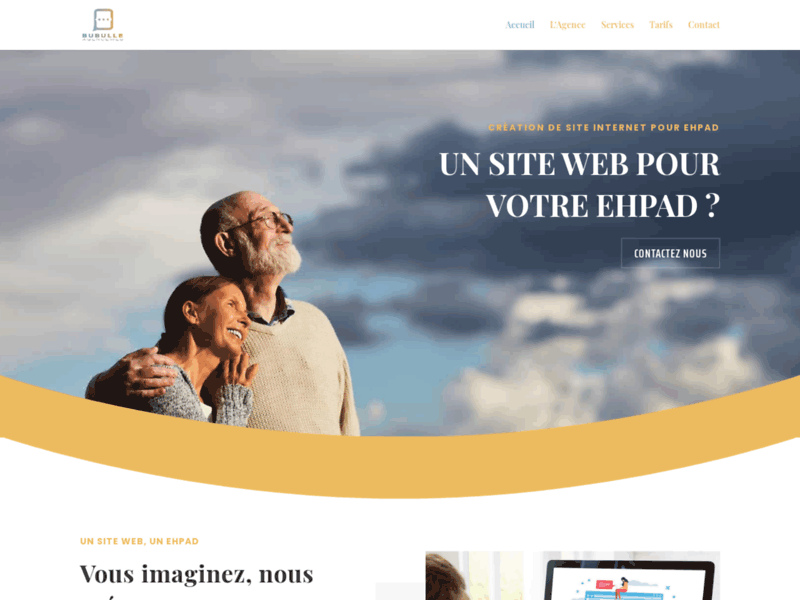 Agence Bubulle, création de site internet pour maison de retraite