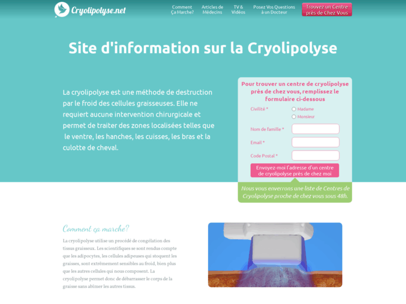 Cryolipolyse à Perpignan