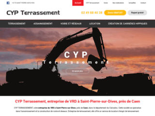 CYP Terrassement, entreprise de VRD à Saint-Pierre-sur-Dive, près de Caen