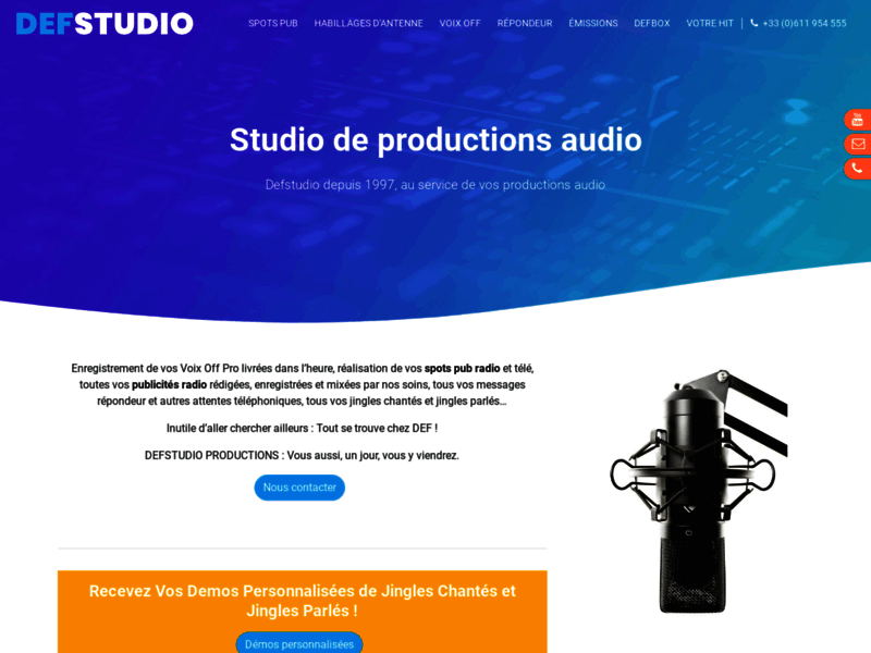 DefStudio, studio de productions audio