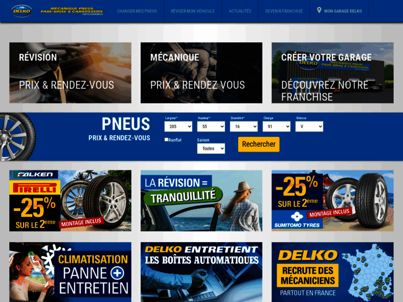 Pièces auto, pneus discount - Delko.fr