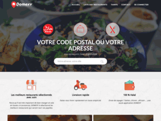 Domexy.com est une plateforme Lyonnaise spécialisée dans la livraison à domicile de plats cuisinés. produits halal