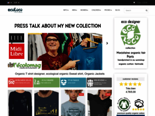 Détails : Ecoloco, des t-shirts bio dessinés et imprimés en France