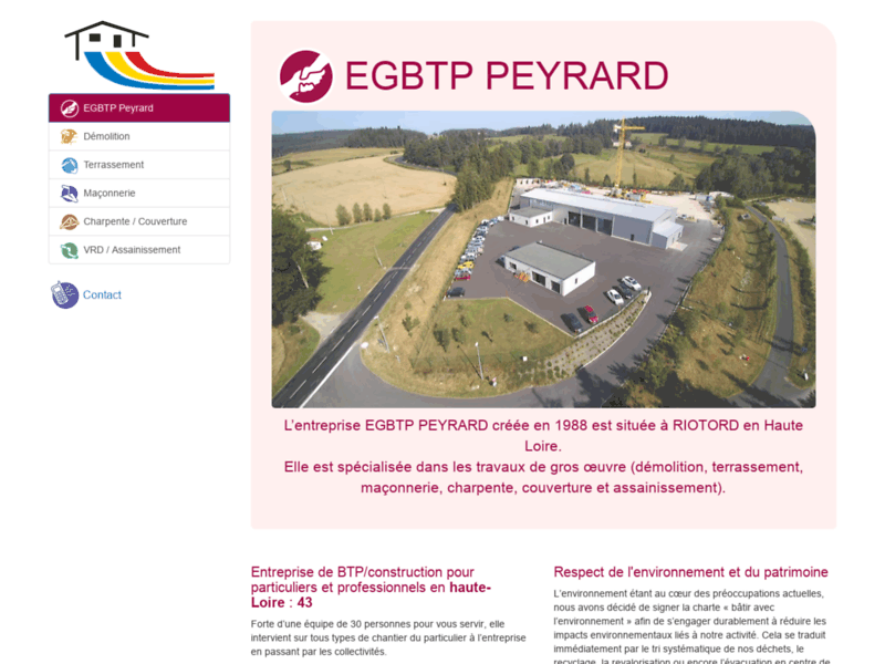EGBTP Peyrard, travaux de gros œuvre