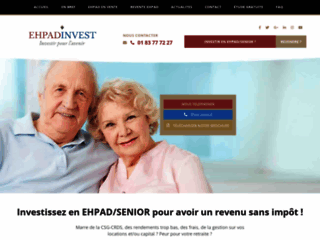 Investir en EHPAD (maisons de retraites médicalisées)