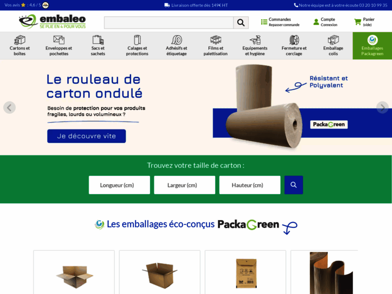 Embaleo, emballage pour les e-commercants