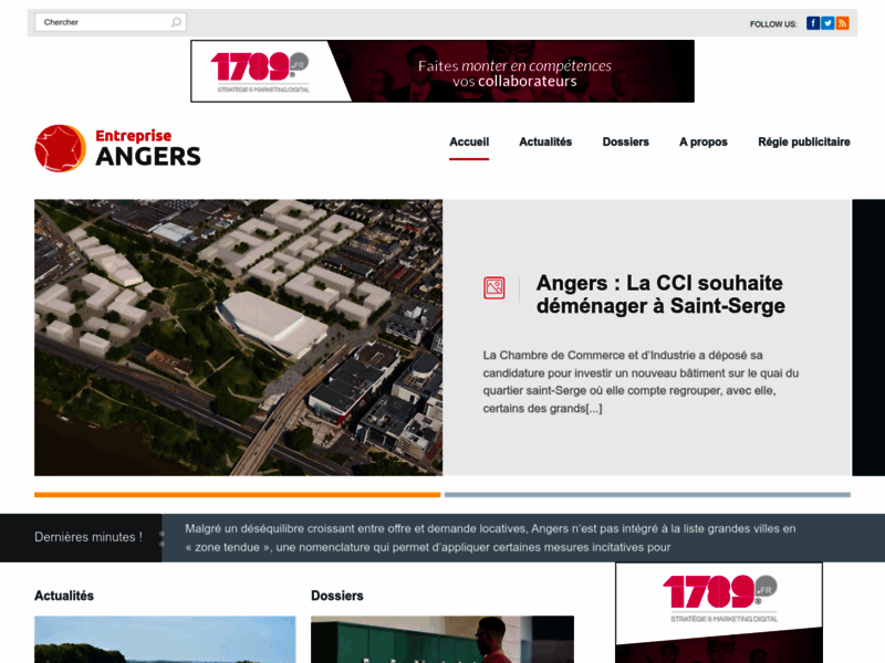 Entreprise Angers, actualité à Angers et sa région